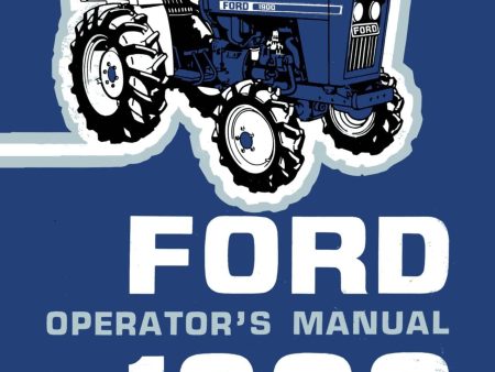 Ford 1900 Tractor - Operator s Manual For Sale