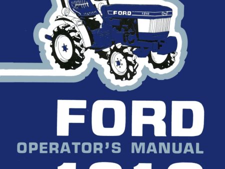 Ford 1210 Tractor - Operator s Manual Fashion