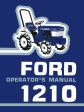 Ford 1210 Tractor - Operator s Manual Fashion