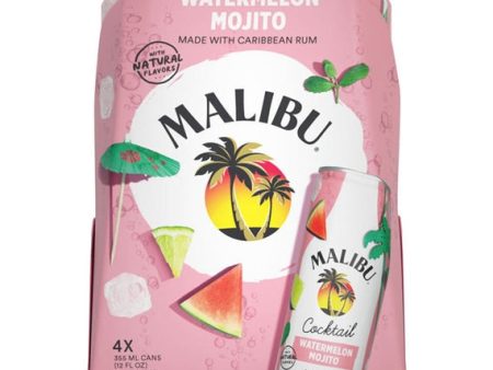 MALIBU WATERMELON MOJITO 4 PACK For Discount