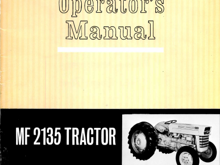 Massey Ferguson MF 2135 Tractor - Operator s Manual Online