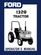 Ford 1320 Tractor - Operator s Manual Sale