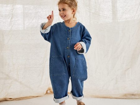 Claude x Ando Denim Overalls Mid Wash Online Sale