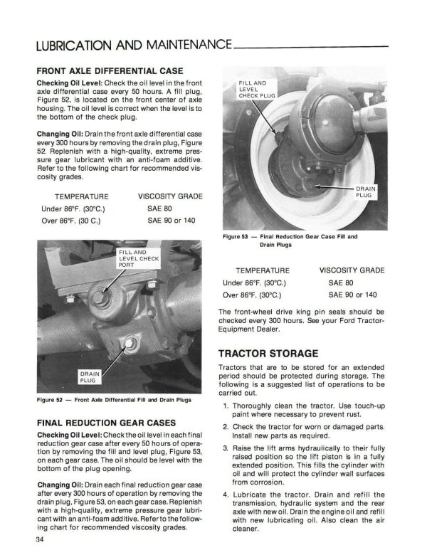 Ford 1100 Tractor - Operator s Manual on Sale