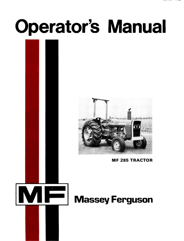 Massey Ferguson MF 285 Tractor Operator s Manual on Sale