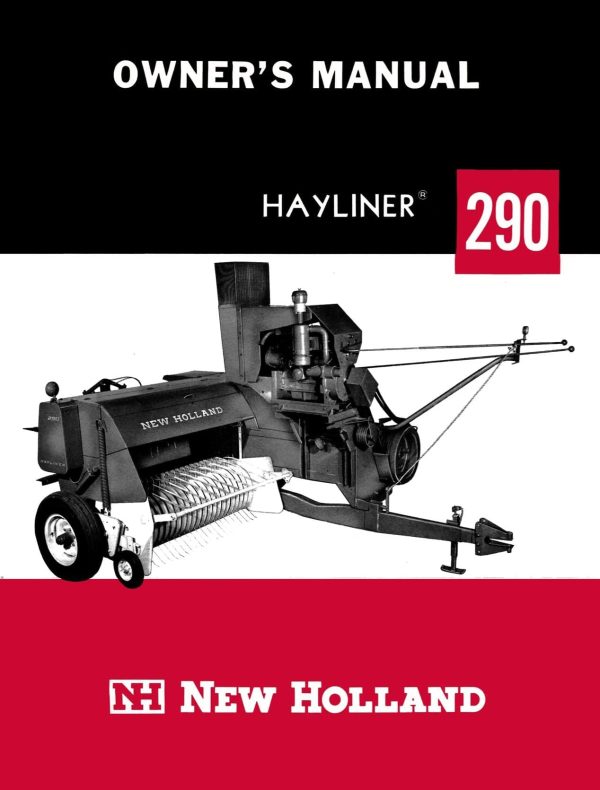 New Holland Hayliner 290 Balers - Owner s Manual Supply