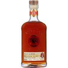 BACARDI RESERVA OCHO 8 YEARS OLD 750ML on Sale