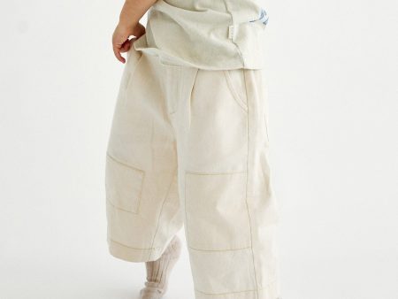 Cream Patch Wide Trouser on Sale