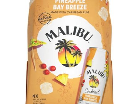 MALIBU PINEAPPLE BAY BREEZE 4 PACK For Cheap