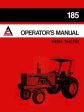 Allis-Chalmers 185 Diesel Tractor - Operator s Manual Discount