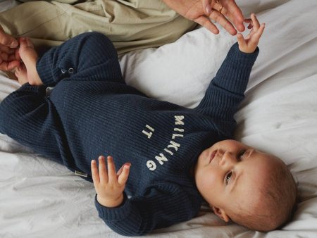 Navy Onesie Milking It  ® Online Hot Sale