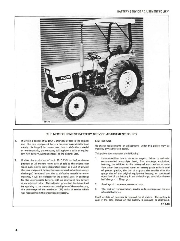 Allis-Chalmers 5020 - 5030 Compact Diesel Tractor - Operator s Manual Hot on Sale