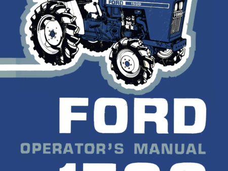 Ford 1500 Tractor - Operator s Manual Online Sale