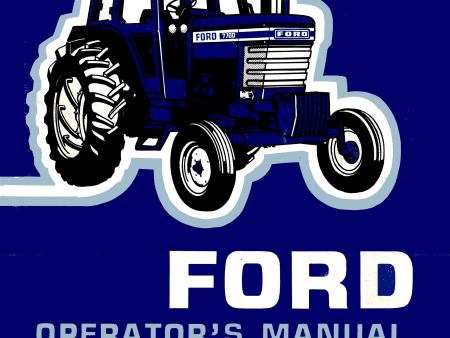 Ford 6700 - 7700 Tractors - Operator s Manual Cheap