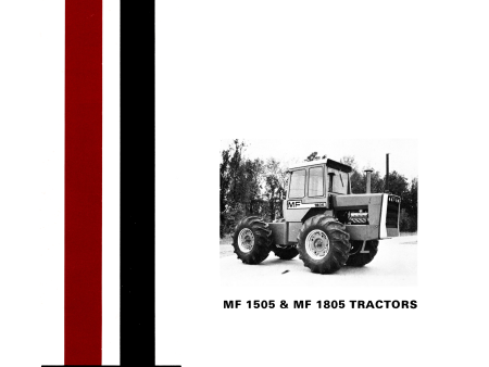 Massey Ferguson MF 1505 & MF 1805 Tractors Operator s Manual Online