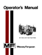 Massey Ferguson MF 1505 & MF 1805 Tractors Operator s Manual Online