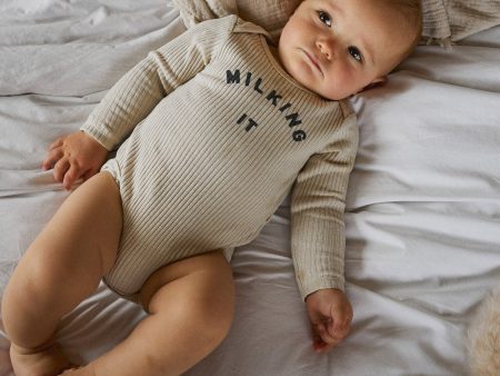 Milking It ® Bodysuit Oat Online now