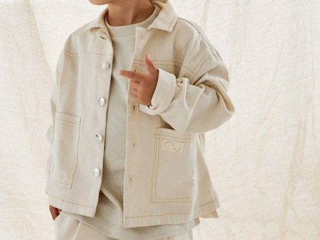 Cream Patch Jacket Online Sale