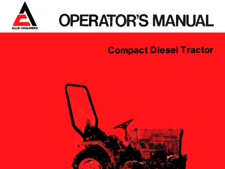 Allis-Chalmers 5015 Compact Diesel Tractor - Operator s Manual For Sale