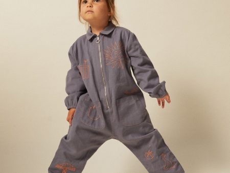 Kora Embroidery Boilersuit Steel Online Hot Sale