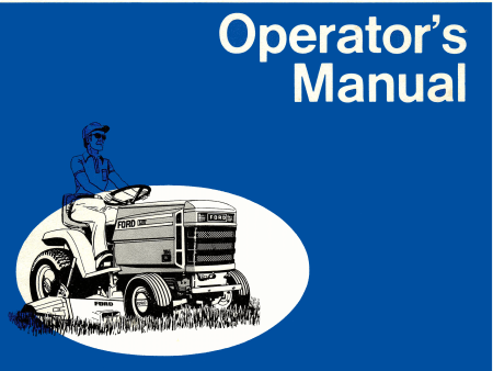 Ford 125, 145 and 165 Lawn and Garden Tractors - Operator s Manual Online Sale