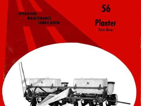 International 56 Planter (Four-Row) - Operator s Manual Discount