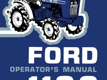 Ford 1100 Tractor - Operator s Manual on Sale