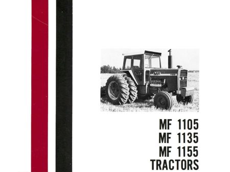 Massey Ferguson MF 1105 MF 1135 MF 1155 Tractors - Operator s Manual For Cheap