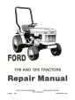 Ford 1110 and 1210 Tractors - Repair Manual Hot on Sale