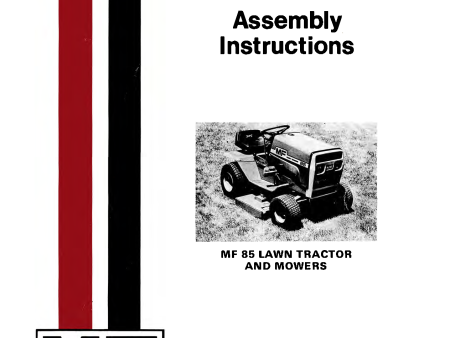 Massey Ferguson MF 85 Lawn Tractor and Mowers - Operator s Manual Online Hot Sale