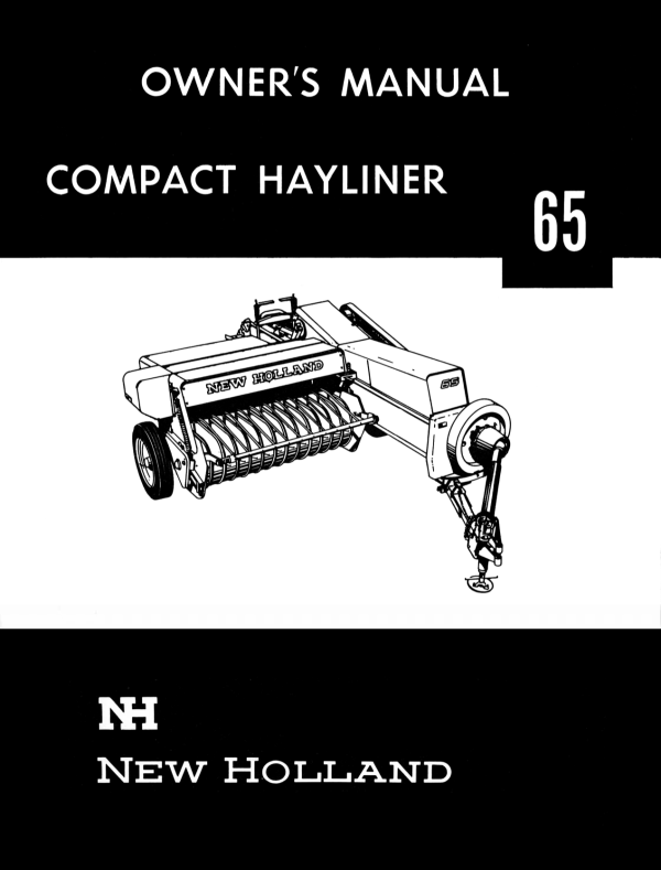 New Holland Compact Hayliner 65 - Owner s Manual For Discount