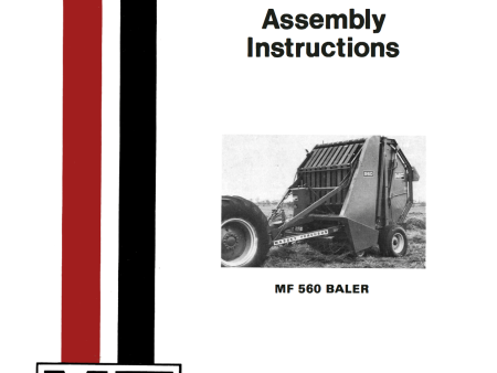 Massey Ferguson MF 560 Baler - Operator s Manual and Assembly Instructions Sale