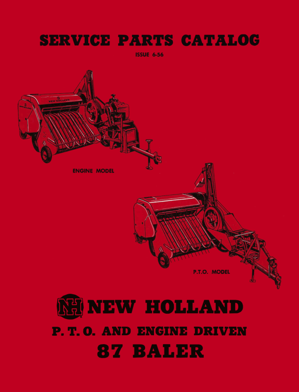 New Holland 87 Baler Service - Parts Catalog Online Sale