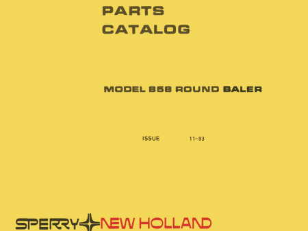 New Holland 858 Round Baler Service - Parts Catalog Discount