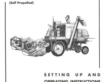 Massey-Harris No. 80 Combine Operator s Manual Online now