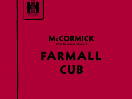 McCormick Farmall and International Cub Tractors - Owner s Manual Cheap